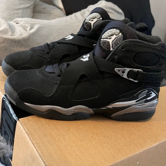 Jordan Chrome 8's Chrome 8s Jordan Black And White (GS) Air